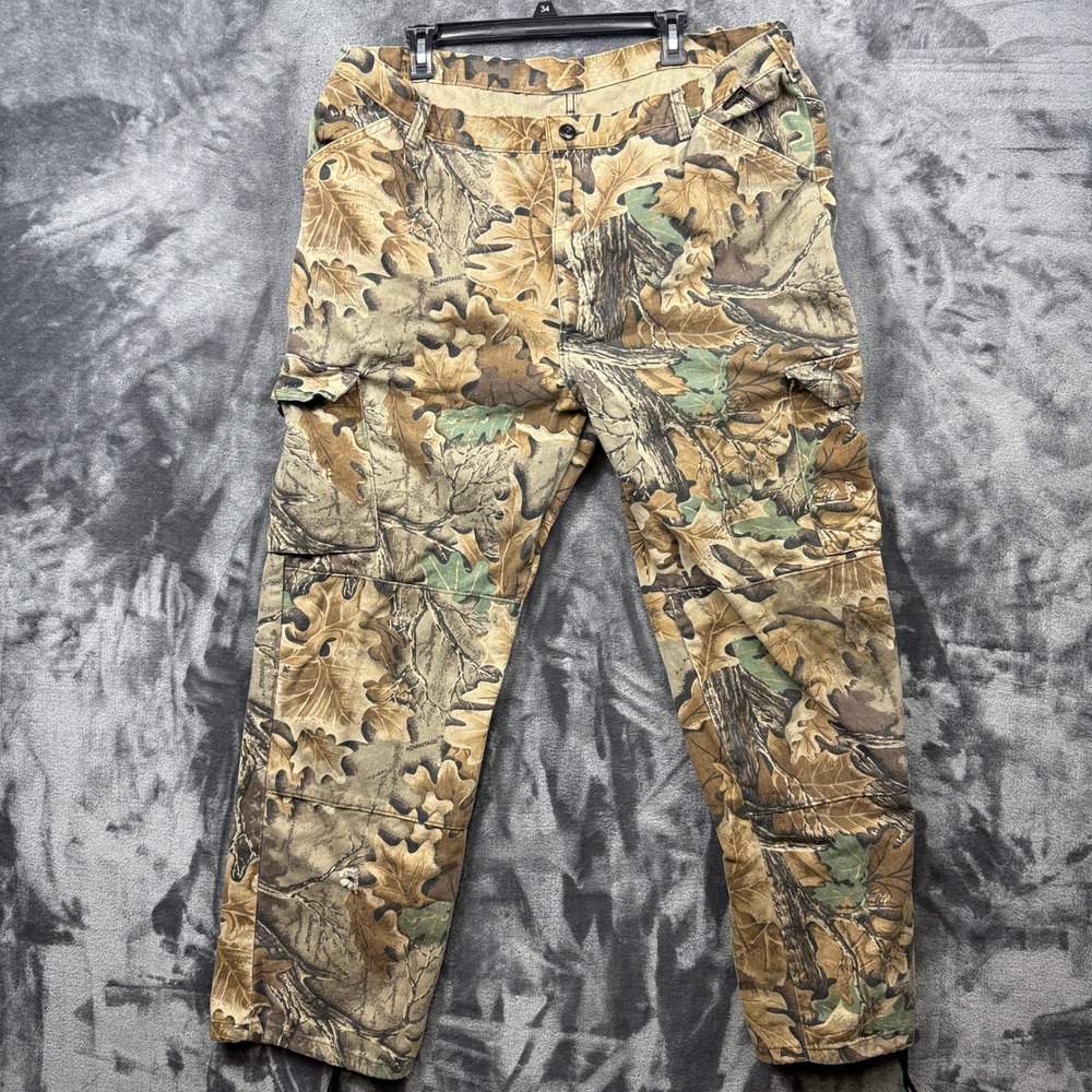 Walls Cargo Pants Mens XL Regular Brown Advantage Timber Camo Hunting Outdoor